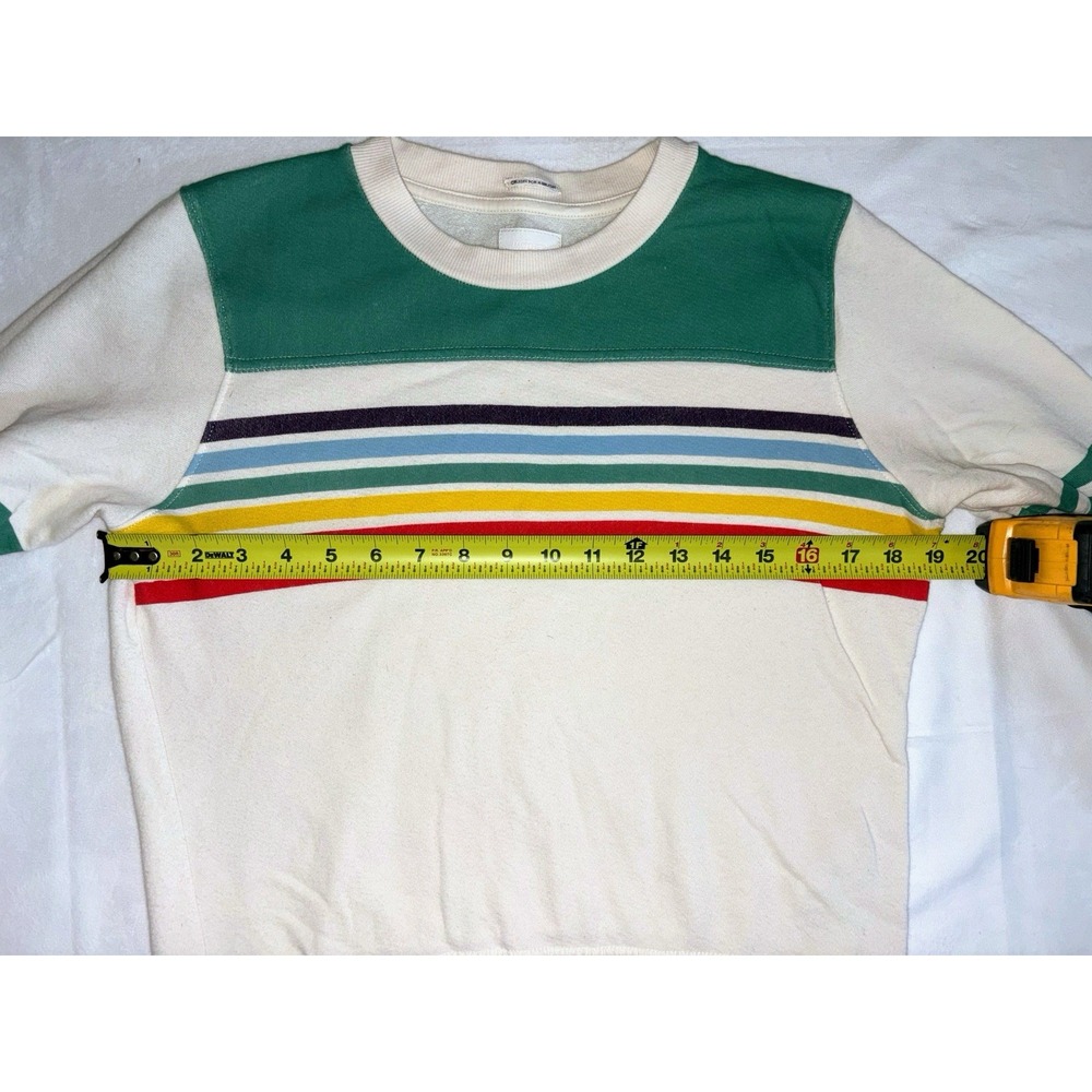 MOTHER The Half and Half Koozie Pullover Ever After Rainbow 3/4 Sleeve - Picture 2 of 7